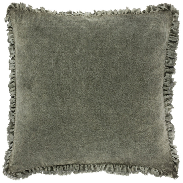 Yard Bertie Moss Cotton Velvet Cushion - image 1
