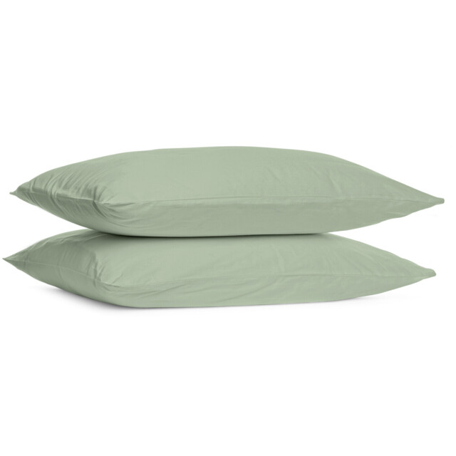 My Home Sage Polycotton Housewife Pillowcase 2 Pack