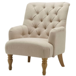 Padstow Button Back Wheat Armchair - thumbnail 4