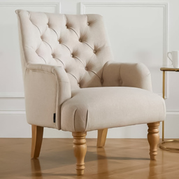 Padstow Button Back Wheat Armchair