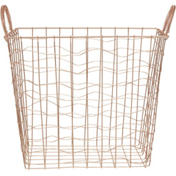 Premier Housewares Vertex Copper Plated Basket - thumbnail 1