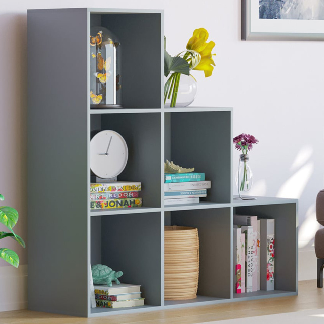 Vida Designs Durham 6 Grey Cube Staircase Storage Unit - image 1