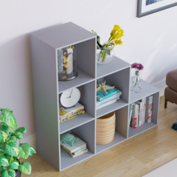 Vida Designs Durham 6 Grey Cube Staircase Storage Unit - thumbnail 4