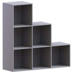Vida Designs Durham 6 Grey Cube Staircase Storage Unit - thumbnail 2