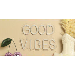 Good Vibes Pink Neon Sign Light - thumbnail 3
