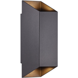 Nordlux Nico Square 22 Black Wall Light - thumbnail 1