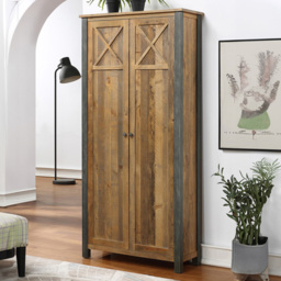 Baumhaus Urban Elegance 2 Door Tall Storage Cabinet