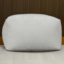 Kaikoo Silver Grey Cord Square Slab Bean Bag
