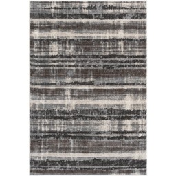 Desire Rugs Eleanor Striped Embossed Grey Rug 160 x 230cm - thumbnail 1