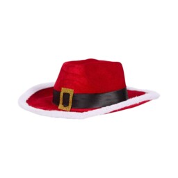 Jingle Bell Boogie Red Cowboy Christmas Hat - thumbnail 2