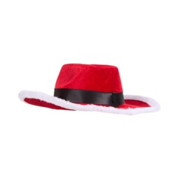 Jingle Bell Boogie Red Cowboy Christmas Hat - thumbnail 3