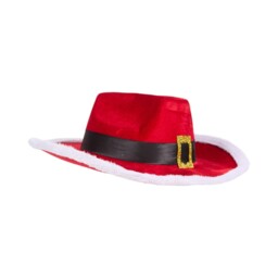 Jingle Bell Boogie Red Cowboy Christmas Hat - thumbnail 4