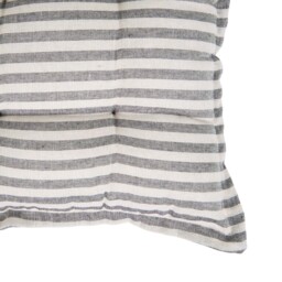 Soft Stripe Seat Pad Grey and White - thumbnail 3