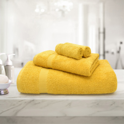 Mayfair Egyptian Cotton Mustard Bath Sheet Set of 2 - thumbnail 2