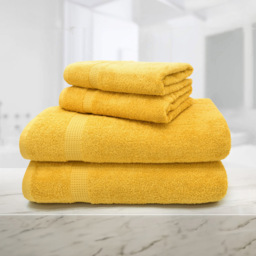 Mayfair Egyptian Cotton Mustard Bath Sheet Set of 2 - thumbnail 3