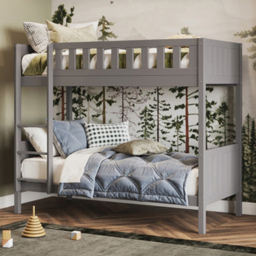 Flair Bea Shorty Wooden Grey Bunk Bed
