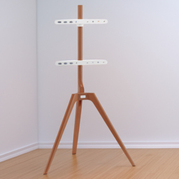 TTAP Tripod Light Wood Floor TV Stand