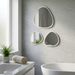 Set of 3 Stone Organic Shape Mirrors - thumbnail 4
