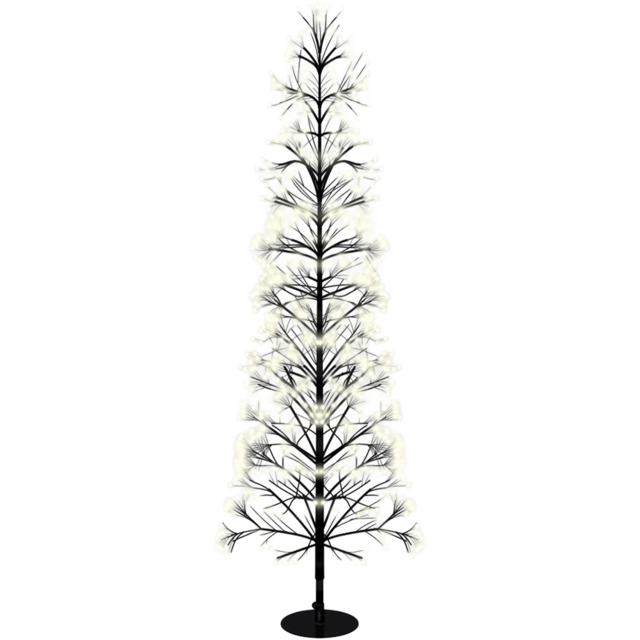 Xmas Haus 3000 Warm White Micro LED Black Firework Tree 6ft - image 1