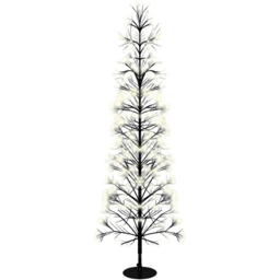 Xmas Haus 3000 Warm White Micro LED Black Firework Tree 6ft - thumbnail 1