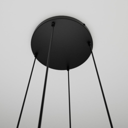 Emibig Istar Transparent Graphite and Amber Shade Black 4 Light E27 LED Pendant Lamp - thumbnail 4