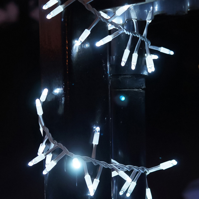 Eagle Connect White Cable 250 Cool White LED Cluster Light 5m - image 1