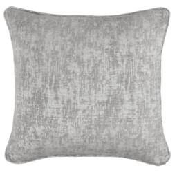 Amara Chenille Silver Cushion 45 x 45cm