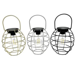The Solar Company Cage Lantern Light (Assorted Colours) - thumbnail 1