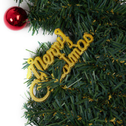 Living and Home Artificial Christmas Garland with Gold Ornaments and Red Berries 270cm - thumbnail 4