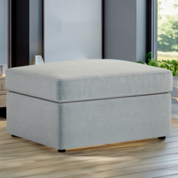 Jay-Be Brushed Twill Sky Footstool Bed with Comfort Mattress - thumbnail 1