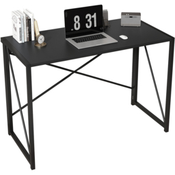 Miami Black Folding Computer Desk - thumbnail 2