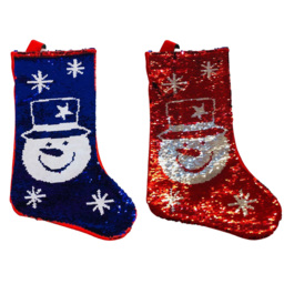 Shatchi Christmas 2-in-1 Sequin Stocking Sack - thumbnail 1