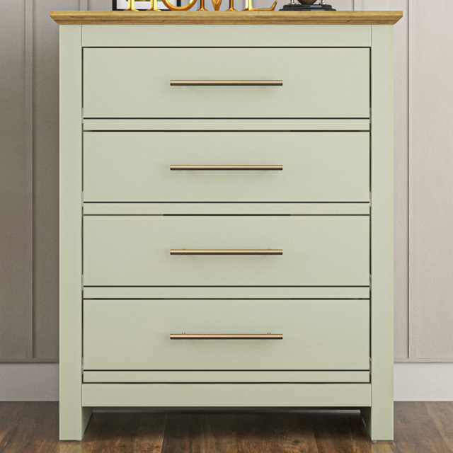 Bexley 4 Drawer Sage Green Chest of Drawers - image 1