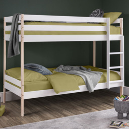 Julian Bowen Nova White and Pine Two Tone Bunk Bed