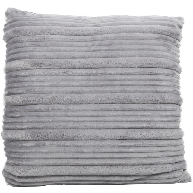 My Home Brooklyn Silver Ribbed Cushion 60 x 60cm