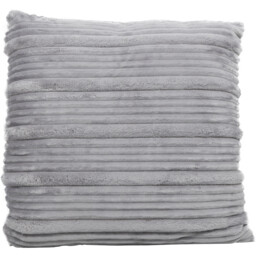 My Home Brooklyn Silver Ribbed Cushion 60 x 60cm
