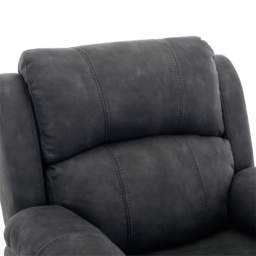 Furniture One Full Fabric Dark Grey Manual Recliner Armchair - thumbnail 4