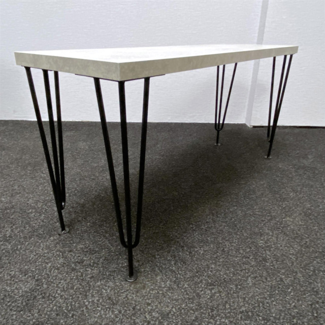 Kosy Koala 2 Seater Grey Bench with Hairpin Legs - image 1