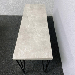 Kosy Koala 2 Seater Grey Bench with Hairpin Legs - thumbnail 2
