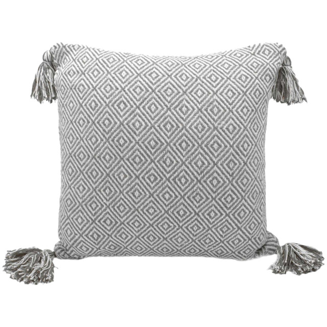 Velosso Diamond Charcoal Grey Filled Cushion 43 x 43cm 2 Pack - image 1