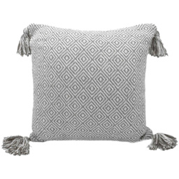 Velosso Diamond Charcoal Grey Filled Cushion 43 x 43cm 2 Pack