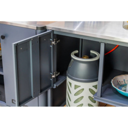 Sahara 2 Door Single Shelf Kitchen Island Unit - thumbnail 4