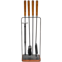 Ivyline Black Wooden Handle 4 Piece Square Companion Set