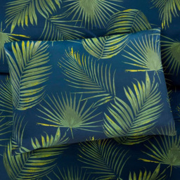 Serene Palma Single Green Microfibre Duvet Set - thumbnail 2