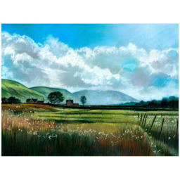 Laura Ashley Countryside Scene Wooden Frame Wall Art 70 x 100cm - thumbnail 4