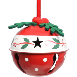 Christmas Hanging Bell - Red