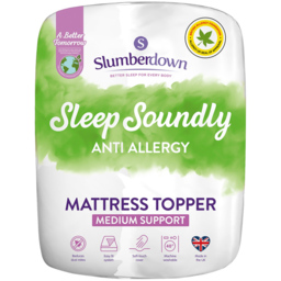 Slumberdown Double Sleep Soundly Anti Allergy Mattress Topper