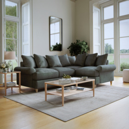 Clara Faro 17 Grey 3 Seater Left Hand Corner Agmamito Sofa - thumbnail 3