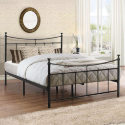 Emily Double Black Bed Frame - thumbnail 1