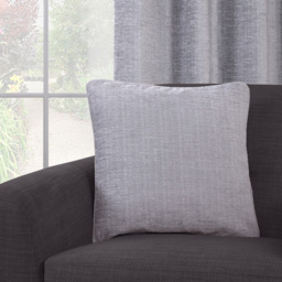 Delphine Chenille Cushion Silver - thumbnail 2